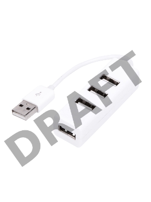 Разветвитель USB на 4 порта белый REXANT