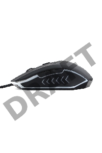 Мышь Gembird MG-510 USB {Мышь игровая, 5кнопок+колесо-кнопка, 3200DPI, 1000 Гц, подсветка, программное обеспечение для создания макросов}