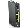 Коммутатор ZYXEL RGS100-5P, 5  Port unmanaged PoE Switch, 120 Watt PoE, DIN Rail, IP30, 12-58V DC