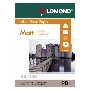 Фотобумага LOMOND Односторонняя Матовая  A4/90/100л.   