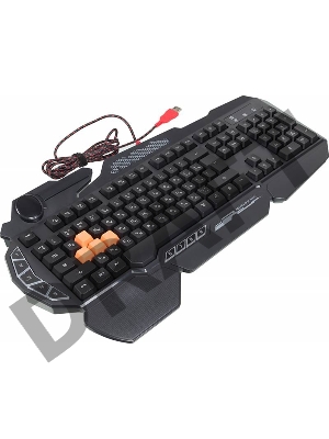 Клавиатура A4Tech Bloody B314 черный USB Multimedia Gamer LED (подставка для запястий)