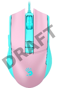 Мышь A4Tech Bloody L65 Max розовый/голубой оптическая (12000dpi) USB