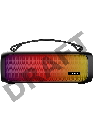 Колонка порт. Hyundai H-PS1020 черный 16W 2.0 BT 10м 1500mAh