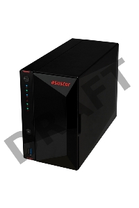 Сетевое хранилище ASUSTOR AS5202T 2-Bay NAS/Media player/Intel Celeron J4005 2.0GHz up to 2.7GHz (Dual-Core ), 2GB SO-DIMM DDR4, noHDD(HDD,SSD),/2x 2,5Gb (LAN)/3xUSB3.2,HDMI/4ip camera license ; 90IX0171-BW3S10