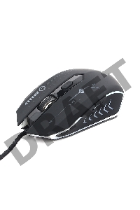 Мышь Gembird MG-510 USB {Мышь игровая, 5кнопок+колесо-кнопка, 3200DPI, 1000 Гц, подсветка, программное обеспечение для создания макросов}