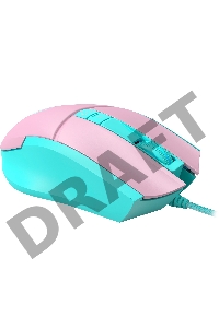 Мышь A4Tech Bloody L65 Max розовый/голубой оптическая (12000dpi) USB