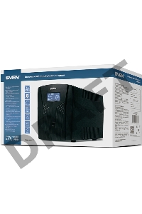 Источник бесперебойного питания UPS Sven Pro 1500 (1000 WA, LCD, USB, RG-45, 3 евро розетки )