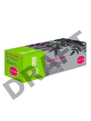 Тонер Картридж Cactus CS-TK5140M пурпурный для Kyocera Mita M6030cdn/M6530cdn/P6130cdn Ecosys (5000стр.)
