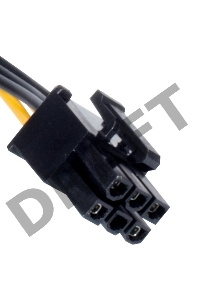 Переходник питания PCI-Express 6pin (от 2х разъемов Molex (IDE) блока питания), 15см Exegate EX138937RUS