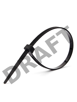 Стяжки NYT-200x4.8В пластиковые 200 мм х 4.8 мм, чёрные (100 шт.)