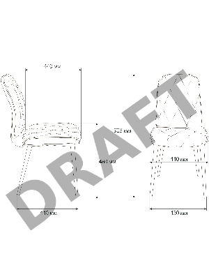 Стул для кухни Бюрократ KF-3_2 комплект 2шт серый Alfa 44 металл черный на ножках (KF-3/ALFA44_2)
