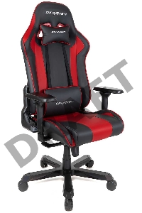 Игровое кресло DXRacer King чёрно-красное (OH/KS99/NR, экокожа, регулируемый угол наклона)