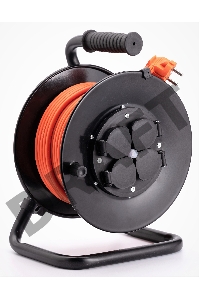 Удлинитель силовой Starwind ST-PSR4.30/G-16 4x3.0кв.мм 4розет. 30м ПВС 16A катушка темно-серый