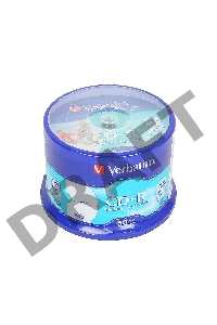 Диск CD-R Verbatim 700 Mb, 52x, Cake Box (50), DL+, Full Ink Printable (50/200)