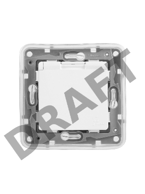 Розетка ETIKA 2К+З, IP44, бел. ETIKA Розетка 2К+З, IP44, бел.