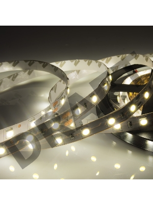 LED лента 24 В, 10 мм, IP23, SMD 5050, 60 LED/m, цвет свечения теплый белый (3000 К)