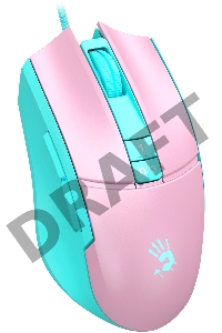 Мышь A4Tech Bloody L65 Max розовый/голубой оптическая (12000dpi) USB