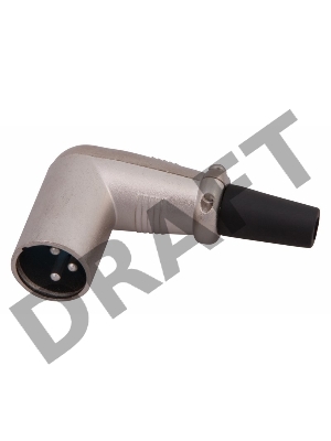 Разъем CANON штекер XLR на шнур угловой REXANT