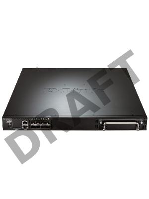 Сетевое оборудование D-Link DXS-3600-16S/B1AEI  PROJ Управляемый стекируемый коммутатор 3 уровня с 8 портами 10GBase-X SFP+, 1 слотом расширения, источником питания AC и 3 вентиляторами