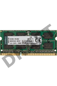 Модуль памяти Kingston SO-DIMM DDR3L 8Gb 1600MHz Kingston KVR16LS11/8 RTL PC3-12800 CL11  204-pin 1.35В