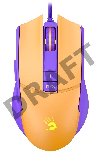 Мышь A4Tech Bloody L65 Max желтый/фиолетовый оптическая (12000dpi) USB