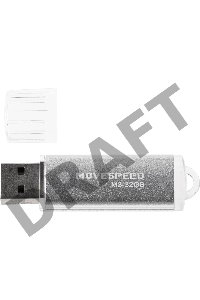 Накопитель USB2.0 32GB Move Speed M3 серебро