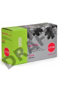Тонер Картридж Cactus CS-C711M пурпурный для Canon LBP5300 (6000стр.)