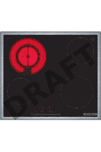 Электрическая варочная панель Series 6 BOSCH 60 см, черный, с рамкой