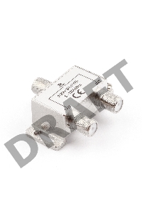 ТВ проф. сплиттер на 2 телевизора, Cablexpert AS-TV-02, 5-1000MHZ