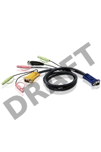 Кабель ATEN CABLE HD15M/USBM/SP/SP-SPHD15M; 1.8M