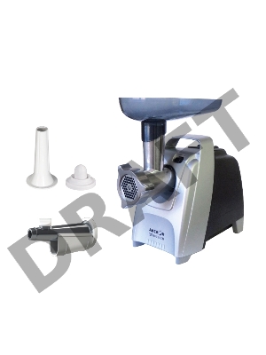 Мясорубка АКСИОН М61.04 Черно-серебристая, 2000 Вт, 3 кг/мин