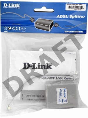 Сплиттер xDSL D-Link DSL-30CF/RS RJ-11 ADSL Annex A