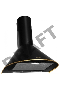 Вытяжка каминная Elikor Эпсилон 60П-430-П3Л черный/золотистый управление: ползунковое (1 мотор)