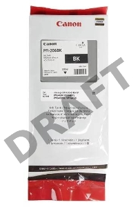 Картридж струйный PFI-206Bk (5303B001), для Canon iPF6400/6450, Черный, 300ml