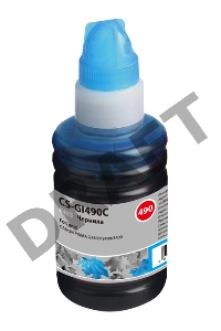 Чернила Cactus CS-GI490C голубой 100мл для Canon PIXMA G1400, G2400, G3400