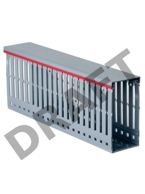 Короб перфорированный DKC / ДКС 00108RL RL12 60x60 в комплекте с крышкой, серый (цена за 1 метр)