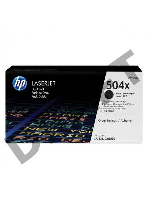 Тонер-картридж HP CE250XD черный двойная упаковка для CLJ CP3525, CM3530 2 х 10 500 стр.