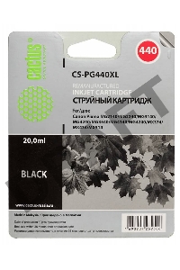 Картридж струйный Cactus CS-PG440XL черный для Canon Pixma MG2140/MG3140 (600стр.)