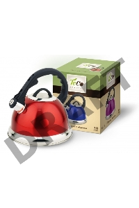 Чайник TECO 3,0 л. со свистком, TC-115, из нержавеющей стали, капсулированное дно    