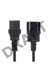 Кабель монитор - компьютер 220V (UPS -> устройство) VCOM <VDE> 3G*0.75mm (CE001-CU) 3м