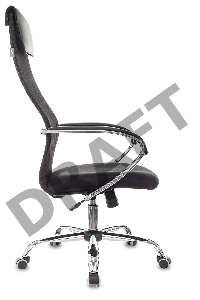 Кресло руководителя Бюрократ CH-607SL черный TW-01 Neo Black сетка/ткань с подголов. на колес. металл хром