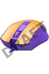 Мышь A4Tech Bloody L65 Max желтый/фиолетовый оптическая (12000dpi) USB