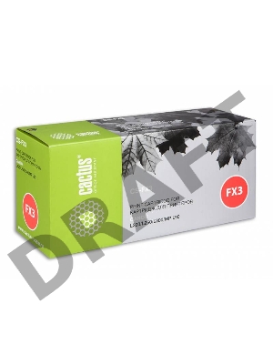 Картридж Cactus CS-FX3 для принтеров CANON L200/L250/L300/MP L90,чёрный 2700 стр.