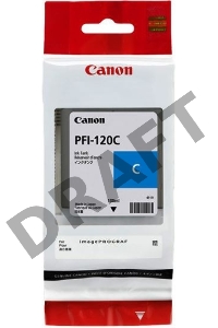 Картридж струйный Canon PFI-120 C 2886C001 голубой (130мл) для Canon Canon imagePROGRAF TM-200/205