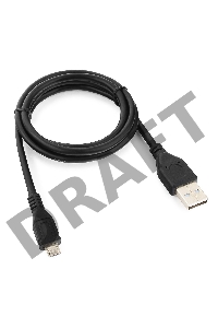 Кабель USB 2.0 Pro Cablexpert CCP-mUSB2-AMBM-1M, AM/microBM 5P, 1м, экран, черный, пакет