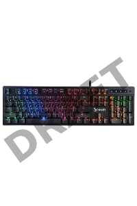 Клавиатура A4 Bloody B500N USB for gamer LED серый