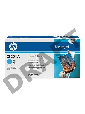 Тонер-картридж HP CE251A голубой для CLJ CM3530/CP3525 7000стр.