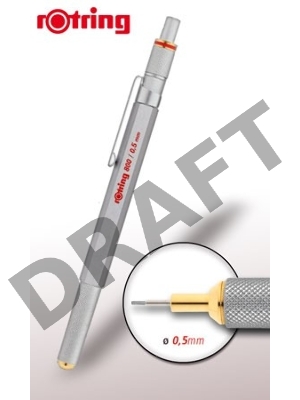 Карандаш механический Rotring 800 1854233 0.5мм серебристый