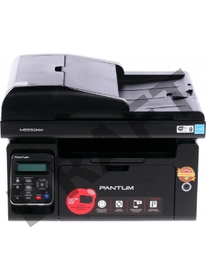 МФУ Pantum M6550NW, лазерный принтер/сканер/копир, A4, 22 стр/мин, 1200x1200 dpi, 128 Мб, ADF, Ethernet, USB, Wi-Fi, ЖК-панель (черный корпус)