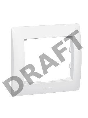 Рамка Galea Life 1 пост, белая G.Life Рамка 1 пост, белая